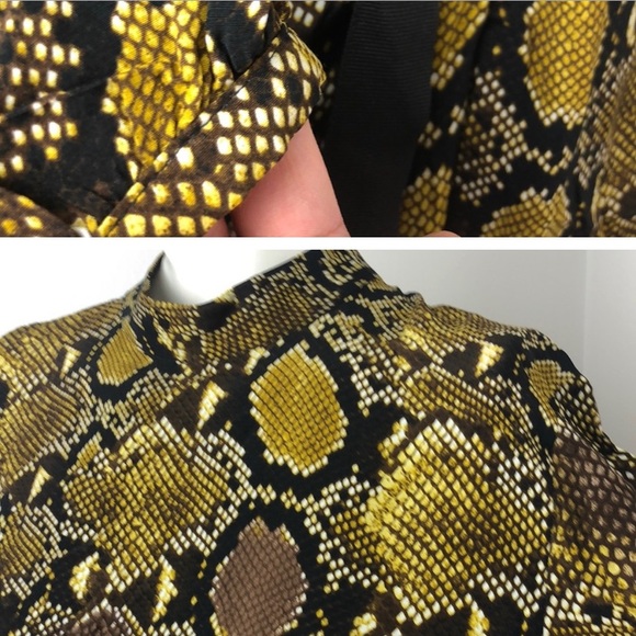 Zara snake print long sleeve dress - Picture 6 of 6